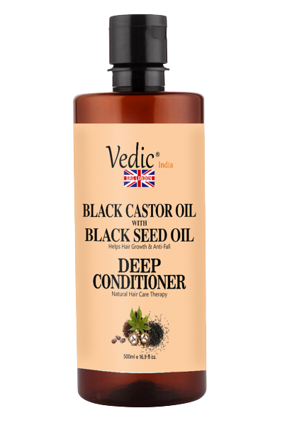 SRG's Vedic India Black Castor Oil with Black Seed Oil Deep Conditioner 500ml